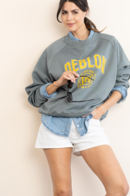 Deblon |  Sweater with logo Vive | green | Picture 5