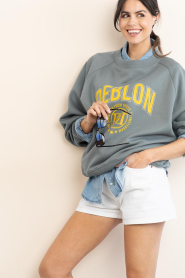 Deblon |  Sweater with logo Vive | green | Picture 6