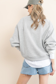 Deblon |  Sweater with logo Vive | grey | Picture 8