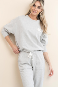 Deblon |  Sweater with logo Celia | grey | Picture 4