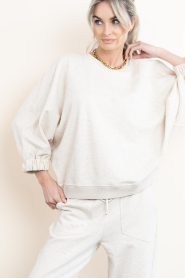 Deblon :  Basic sweater Floor | beige - img2