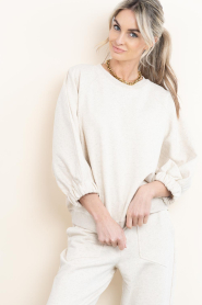 Deblon :  Basic sweater Floor | beige - img5