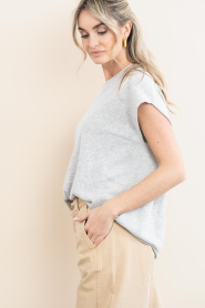 Deblon :  Soft merino blend top Cassie | grey - img8