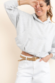 Deblon |  Cropped balloon sweater Bibi | grey | Picture 2