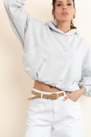 Deblon |  Cropped balloon sweater Bibi | grey | Picture 9
