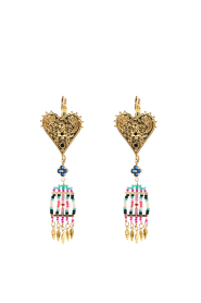 Hipanema |  Handmade earrings with beads Vittora | blue