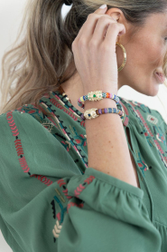 Hipanema |  Handmade bracelet with colored beads Felyni | blue | Picture 2