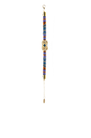Hipanema |  Handmade bracelet with colored beads Felyni | blue | Picture 3