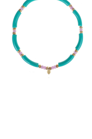 Hipanema |  Handmade necklace with colored beads Berbere | blue