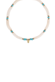 Hipanema |  Handmade necklace with colored beads Berbere | natural