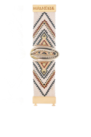 Hipanema |  Handmade bracelet with shell Apashe | natural | Picture 3