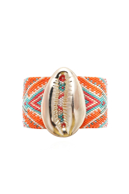 Hipanema |  Handmade bracelet with shell Apashe | orange