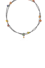 Hipanema |  Handmade necklace with colored beads Rowana | blue | Picture 1