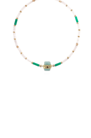 Hipanema |  Handmade necklace with colored beads Kombou | green | Picture 1