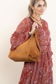 Gianni Chiarini :   Suède shopper Dua | camel  - img4