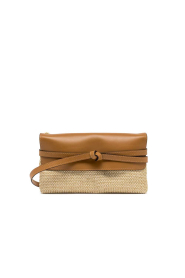 Gianni Chiarini |  Raffia clutch with leather details Belty | natural | Picture 1