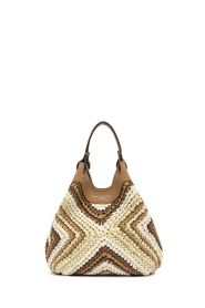Gianni Chiarini |  Crochet handbag Dua Mini | camel | Picture 5