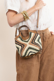 Gianni Chiarini :  Crochet handbag Dua Mini | green - img6