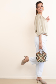 Gianni Chiarini :  Crochet handbag Dua Mini | green - img4