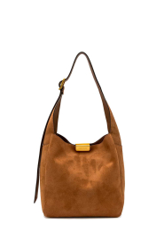Gianni Chiarini |  Suede shoulder bag Jo | camel | Picture 1