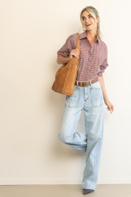 Gianni Chiarini :  Suede shoulder bag Jo | camel - img3