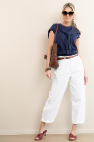 Gianni Chiarini |  Leather braided shopper Paloma | camel | Picture 3