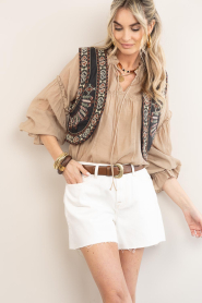 7 For All Mankind | Denim short Monroe | naturel | Afbeelding 2