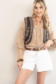 7 For All Mankind | Denim short Monroe | naturel | Afbeelding 4