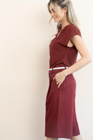 Dante6 |  Off-shoulder top Gou | burgundy | Picture 6