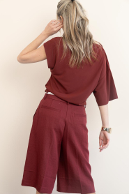 Dante6 |  Off-shoulder top Gou | burgundy | Picture 7