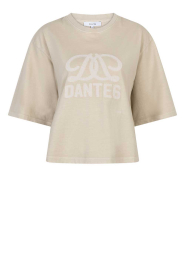 Dante6 |  Cropped T-shirt with logo Maimu | natural | Picture 1