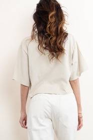 Dante6 |  Cropped T-shirt with logo Maimu | natural | Picture 8