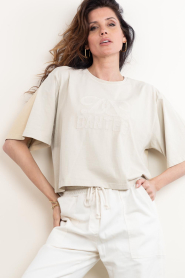 Dante6 |  Cropped T-shirt with logo Maimu | natural | Picture 5