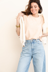 Dante6 |  Cropped T-shirt with logo Maimu | pink | Picture 4