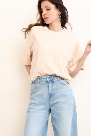 Dante6 |  Cropped T-shirt with logo Maimu | pink | Picture 5