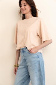 Dante6 |  Cropped T-shirt with logo Maimu | pink | Picture 8