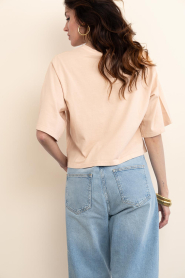 Dante6 |  Cropped T-shirt with logo Maimu | pink | Picture 9
