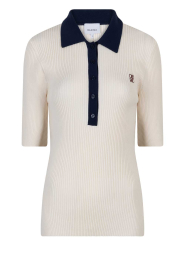 Dante6 |  Stretch knitted polo Byra | natural | Picture 1