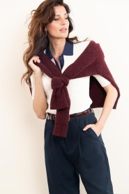 Dante6 |  Stretch knitted polo Byra | natural | Picture 2