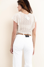 Dante6 :  Lace top with ruffles Viev | beige - img7