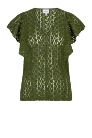Dante6 |  Lace top with ruffles Viev | green