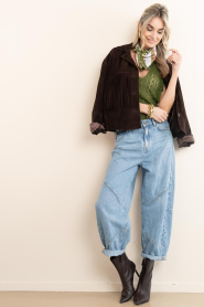 Dante6 |  Lace top with ruffles Viev | green | Picture 3