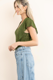 Dante6 |  Lace top with ruffles Viev | green | Picture 7