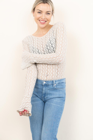 Dante6 :  Lace stretch top Giva | beige - img4