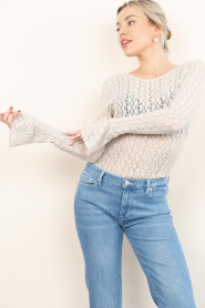 Dante6 :  Lace stretch top Giva | beige - img6