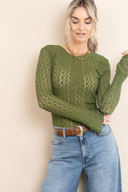 Dante6 :  Lace stretch top Giva | green - img2