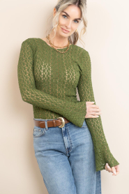 Dante6 :  Lace stretch top Giva | green - img4