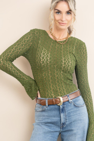Dante6 :  Lace stretch top Giva | green - img5