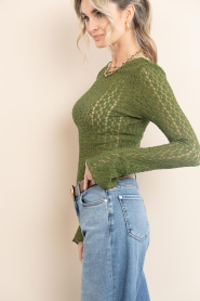 Dante6 :  Lace stretch top Giva | green - img7