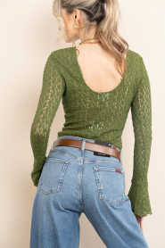 Dante6 :  Lace stretch top Giva | green - img8